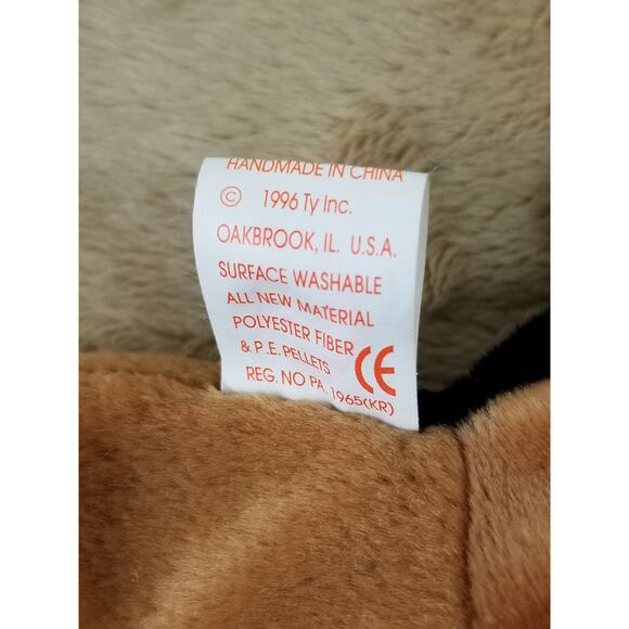 TY Beanie Babies Doby The Doberman 1996 Stuffed Animal Plush Toy 8" Vintage - Picture 10 of 12